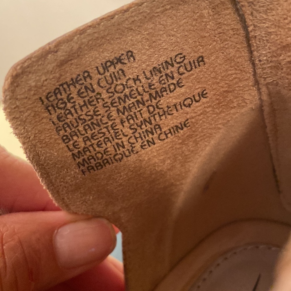 Earth Leather Sandals Vicki Heeled Cut-Out Pecan Tan 9W - Picture 8 of 15